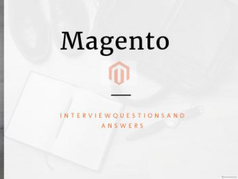 Magento Interview Questions